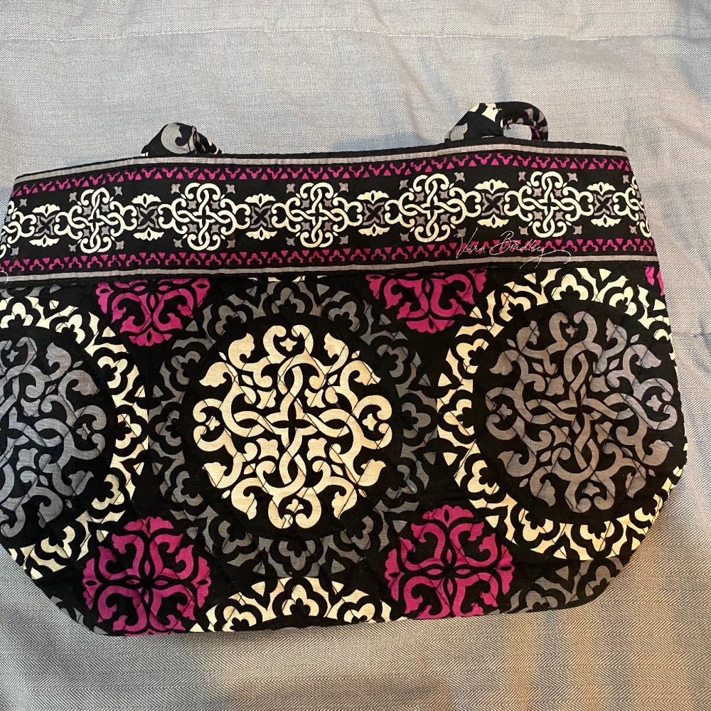 Small Vera Bradley bag black and pink